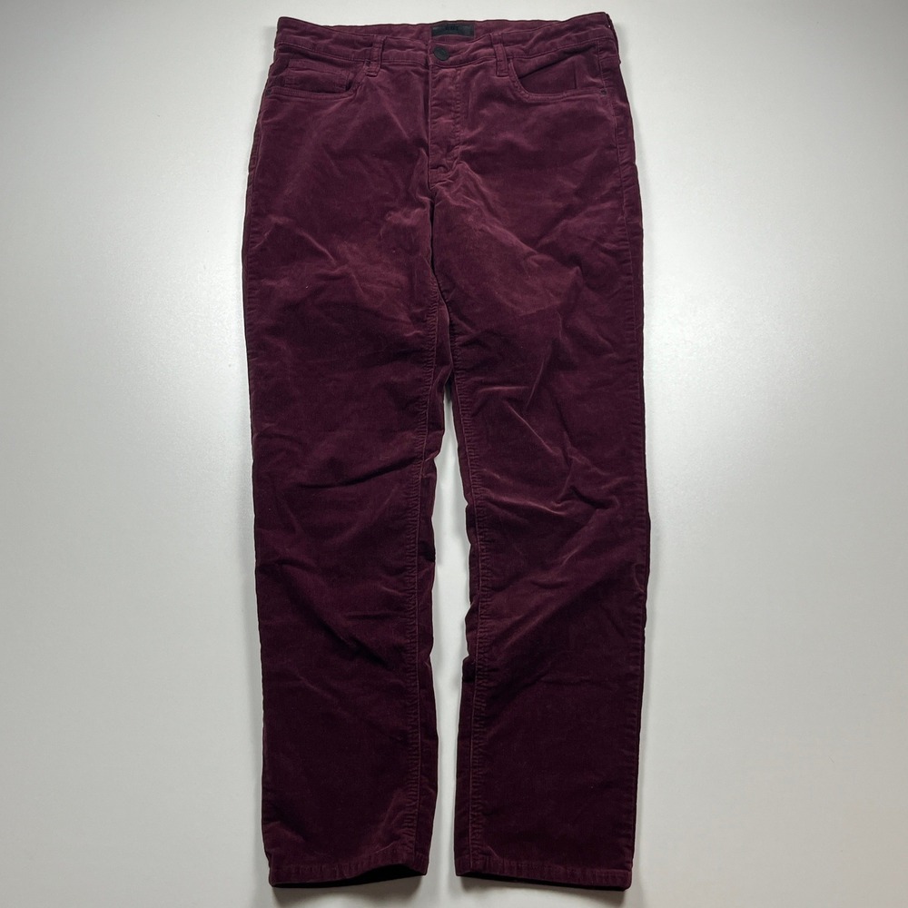 Kut from the Kloth Rachael Fab Ab Mom Jean Corduroy Size 10 Burgundy High Rise